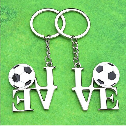 Soccer Keychain, I Love Football Key Chain, Soccer Keychains for Boys Soccer Lovers Fans, Soccer Coach Gifts in Saudi Arabia