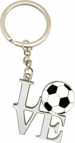 Soccer Keychain, I Love Football Key Chain, Soccer Keychains for Boys Soccer Lovers Fans, Soccer Coach Gifts in Saudi Arabia