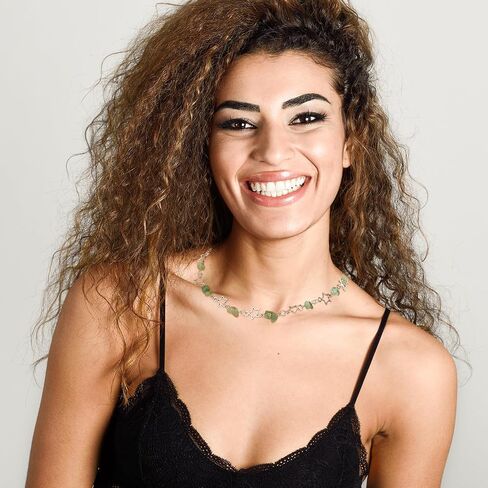 Y2k Star Necklace Gothic Star Choker Necklace Pearl Charms Star Necklaces Natural Stone Healing Crystal Star Y2K Necklace Summer Jewelry for Teen Girls Women in Saudi Arabia