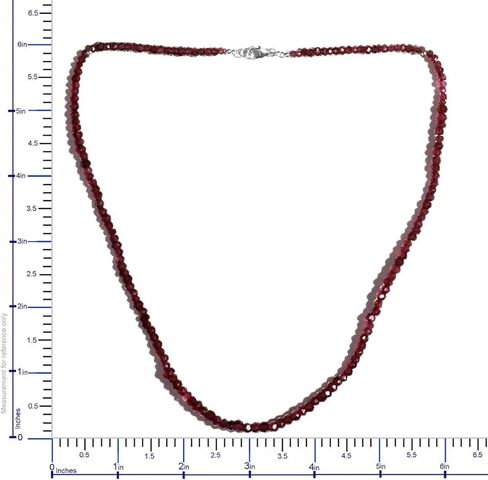 تسوق قلادة LC رودوليت من خرز العقيق وقلادة مطرزة للنساء 925 من الفضة الاسترليني المطلية بالروديوم مقاس 18 بوصة قيراط 36.1 هدايا عيد ميلاد للنساء in Kuwait