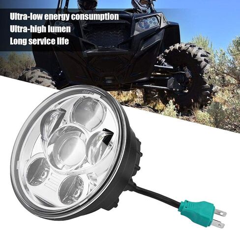 Keenso 5.75 Inch Motorcycle Headlight, Motorcycle Refit Round LED Headlight, Universal Motorcycle Headlight in Saudi Arabia