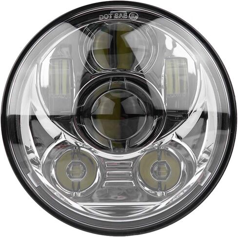 Keenso 5.75 Inch Motorcycle Headlight, Motorcycle Refit Round LED Headlight, Universal Motorcycle Headlight in Saudi Arabia