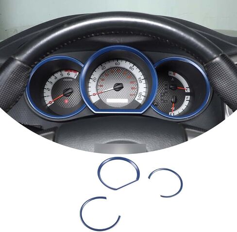 Car Stainless Steel Inner Look Central Console Dashboard Decorative Ring Cover Trim Stickers Fit For Toyota Tacoma 2011 2012 2013 2014 (blue) in Saudi Arabia
