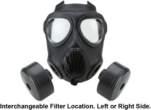 قناع كيماوي غازي بفلتر 40 مم قابل لإعادة الاستخدام لكامل الوجه من الناتو CBRN من كوريا الجنوبية مع نظام ترطيب in Kuwait