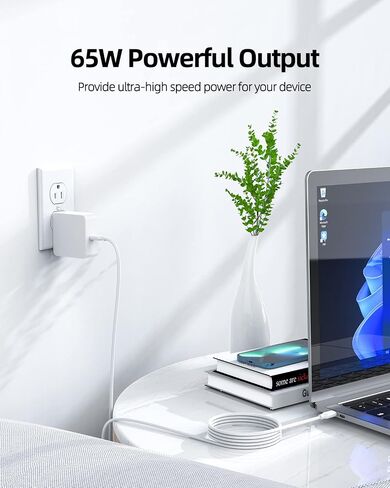 65W USB C Charger Fit for Samsung Galaxy Book3 Pro NP960XFG NP940XFG,Galaxy Book3 Pro 360 NP960QFG,Galaxy Book3 Ultra NP960XFH,Galaxy Book3 360 NP750QFG NP730QFG Laptop Power Supply Adapter Cord in Saudi Arabia
