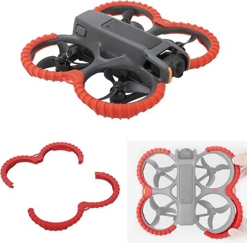 Propeller Guard Protector Accessories for DJI Avata 2, Fly Combo Protective Cover Ring, Prop Bumper Drone Anti-Collision Scratch-proof Protectionopters & Multirotors (Black) in Saudi Arabia