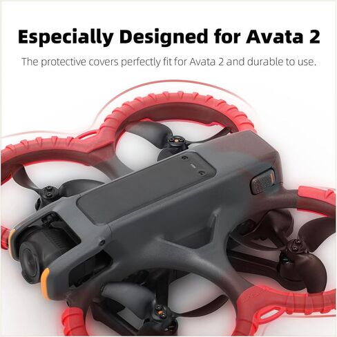 Propeller Guard Protector Accessories for DJI Avata 2, Fly Combo Protective Cover Ring, Prop Bumper Drone Anti-Collision Scratch-proof Protectionopters & Multirotors (Black) in Saudi Arabia