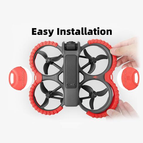 Propeller Guard Protector Accessories for DJI Avata 2, Fly Combo Protective Cover Ring, Prop Bumper Drone Anti-Collision Scratch-proof Protectionopters & Multirotors (Black) in Saudi Arabia