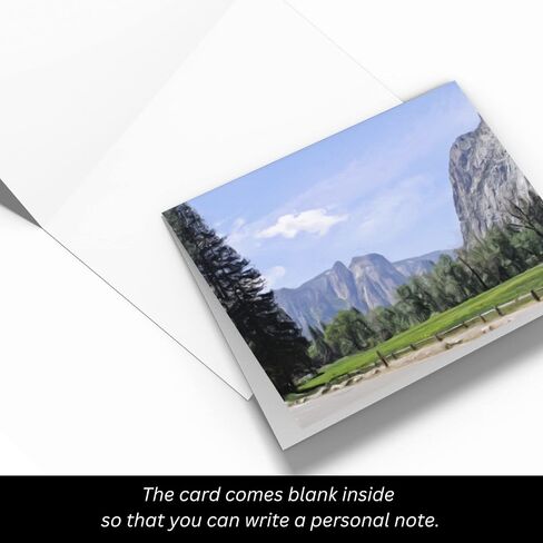 5 x 7 Nature Greeting Card, Blank Inside, with Envelope and Artist’s Statement, Title: Yosemite Valley in Saudi Arabia
