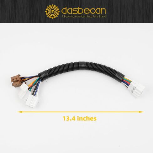 Dasbecan 56225 Trailer Hitch Wiring Harness Kit Compatible with Nissan Frontier 05+ Pathfinder 05-12 Xterra 05-15 Suzuki Equator 09-12 (4-Way Flat Trailer Connector Plug) in Saudi Arabia