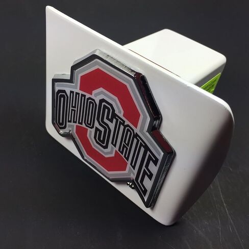 University Collegiate White Metal Hitch Cover (for 2 inch Receiver) (Tennessee) in Saudi Arabia