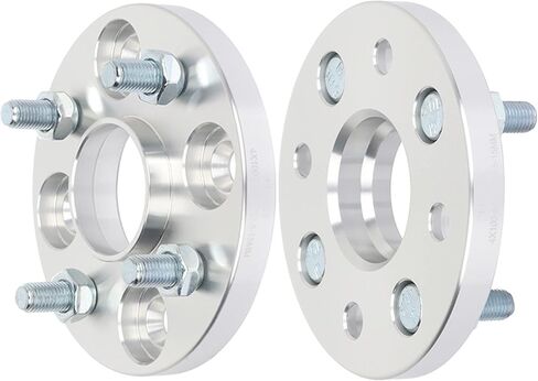 SCITOO 2X 15mm Silver 4x100mm to 4x100mm Hubcentric Wheel Spacers 4 Lug 12x1.5 54.1mm fits for Escort wheel spacers 1991-2001 | for Corolla wheel spacers 93-02 in Saudi Arabia