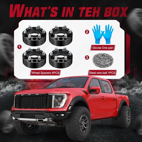 BDFHYK 6x135mm Wheel Spacers, 2 inch Hubcentric Wheel Spacer Compatible with F150 Expedition Lobo 2015-2022, Forged 6 Lug Wheel Adapters M14x1.5 & 87.1 mm Hub Bore Compatible with Navigator, Set of 4 in Saudi Arabia
