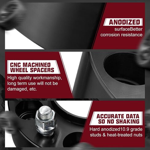 BDFHYK 6x135mm Wheel Spacers, 2 inch Hubcentric Wheel Spacer Compatible with F150 Expedition Lobo 2015-2022, Forged 6 Lug Wheel Adapters M14x1.5 & 87.1 mm Hub Bore Compatible with Navigator, Set of 4 in Saudi Arabia