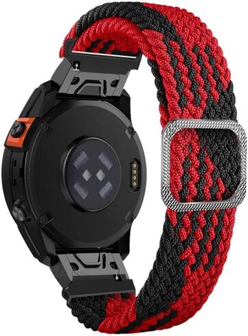 Nylon Watch Band Compatible for Garmin Fenix 7/7x/6x Pro/6 Pro GPS Wristband for Fenix 5 Gps/Fenix 5 Plus Stretchy Loop Sport Replacement Strap in Kuwait