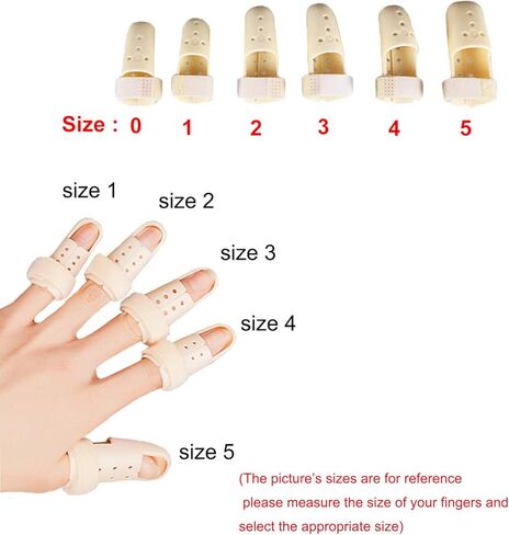Thinvik [2 Piece Plastic Mallet Dip Finger Support Brace Splint Joint Protection Injury in Saudi Arabia