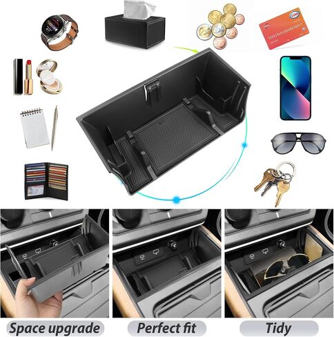 SKTU for 2027 Kia Telluride Wireless Charging Mat 2027+ Telluride Center Console Non-Slip Mat Kia Telluride 2027 Accessories 2027 Telluride Rubber Console Pad-Durable in Saudi Arabia