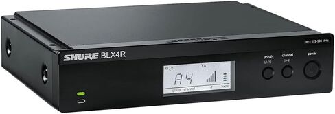 جهاز استقبال Shure BLX4 اللاسلكي H10 Band (542–572 ميجاهرتز) - جهاز استقبال سلسلة BLX أحادي القناة، اختيار تردد المسح السريع، مخرجات XLR و1/4 بوصة، نطاق يصل إلى 300 قدم in Kuwait