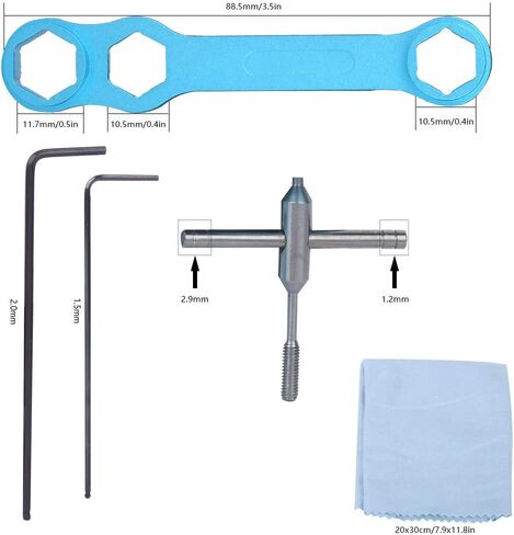 Alomejor Lure Low?Profile Reel Fishing Line Maintain Repair Conversion Remove Tool Fishing Knot Tying Tools Fishing Dismantling Tool Set Kit in Saudi Arabia
