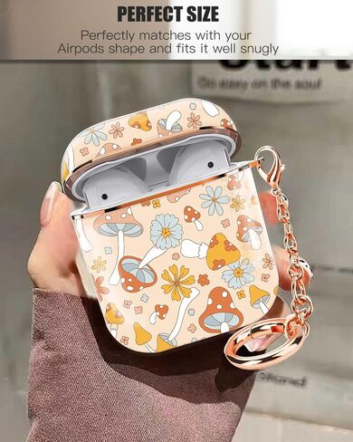 ZEKICE Airpod Case Cute Airpod 1st 2nd Generation case Cover Protective Shockproof Hard Cover Shell with Rose Gold Keychain Buds Case for Girl Women Men (Pink Strawberry) in Saudi Arabia