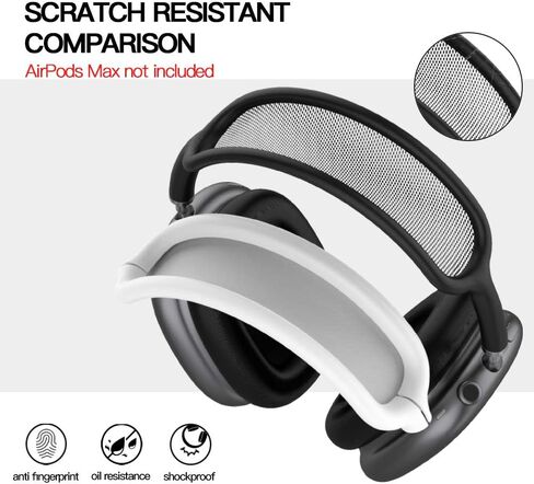 Tucana Case Compatible for AirPods Max Headphones, Silicone Headband Skin Cover, Earcup Accessary White in Saudi Arabia