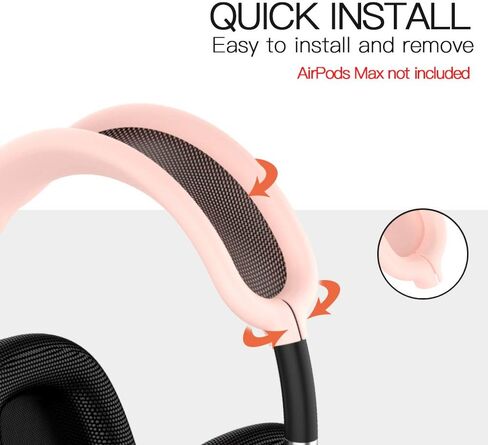 Tucana Case Compatible for AirPods Max Headphones, Silicone Headband Skin Cover, Earcup Accessary White in Saudi Arabia