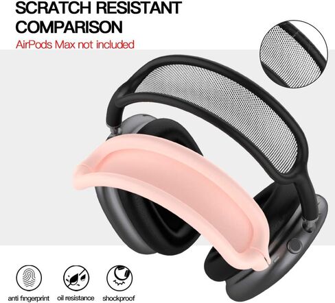 Tucana Case Compatible for AirPods Max Headphones, Silicone Headband Skin Cover, Earcup Accessary White in Saudi Arabia
