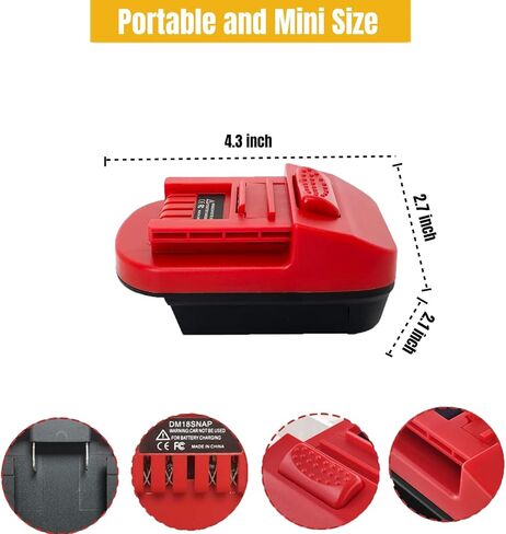 for Milwaukee to Snap On 18V Battery Adapter, Convert for Milwaukee M18 18V Battery to Work for Snap On 18V Power Tool (Adapter Only) in Saudi Arabia