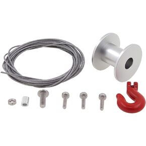 AGFRC 25T RC Winch Spool Kit Set Capstan 210cm Length with Hook for Smart Servo (H16)