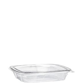 Dart CH1620DSF 16/20 oz Shallow Tamper-Resistant Clear Hinged Container (Case of 200)
