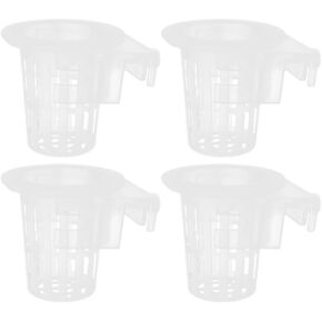 FRCOLOR 4Pcs Fish Tank Pot for Plants Aquatic Aquarium Accessories Hanging Plant Pot for Aquarium Hanging Planter for Aquarium Aquarium Hanging Aquatic Plant Holder Aquarium Flowerpot