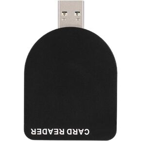 USB3.0 Card Reader, High Speed Aluminum Alloy USB3.0 Professional XQD Card Reader Hub Quickly Transfer Tool (Black)