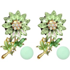 2PCS Car Air Vent Clips, Crystal Flower Air Freshener Clips Aromatherapy Charming Flower Car Decorations for Car