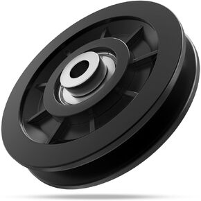 90mm/3.5" Pulley System Gym Workout Pulley Wheel Nylon Bearing Replace for Gym Equipment Part Cable Machine
