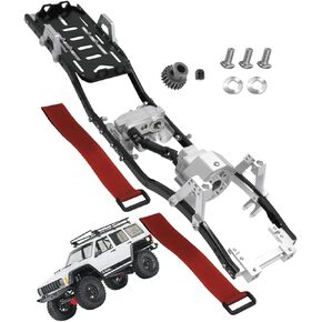 إطار RC بهيكل معدني بقاعدة عجلات 313 مم جزء ترقيات لـ 1/10 محوري SCX10 SCX10 II 90046 RC سيارة زاحفة، RC ترقيات هيكل قاعدة العجلات مع علبة تروس مسبقة، ترقية 2022، أكثر متانة