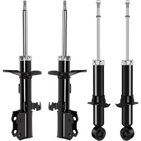 Shocks for Toyota,SCITOO Shock Absorber 4x Front Rear Auto Shock Sets Fits 2003 2004 2005 2006 2007 2008 for Toyota Corolla Shocks Struts 334450 334451 344612 (Pack of 4)
