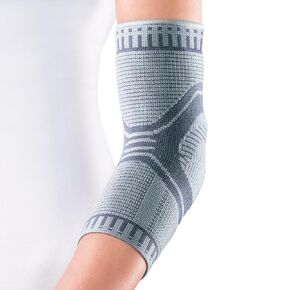 OPPO 2988 ACCUTEX Elbow Compression Sleeve - Brace for Tendonitis Pain Relief, Tennis Elbow, Golfer's Elbow, Arthritis, Workouts - for Women and Men (Gray, Large, Pack of 1)