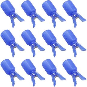 Fishing Squid Hooks Cover RLECS 12PCS Blue Portable Squid Jig Hook Protector, Fishing Jigs Lure Covers, Fishing Hook Cover, Fishing Hook Bonnets, Fishing Jigs Lure Cover