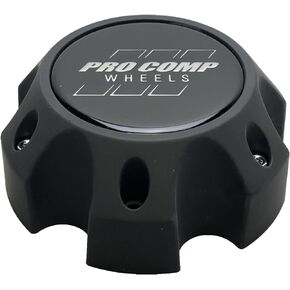 PRO COMP غطاء مركزي للعجلة السوداء المسطحة مع براغي 703165502 6031CAP3 S909-18 شعار من الراتنج in Kuwait