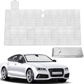 Best car Front Windshield Sun Shade, Window Shade Cloth Screen, Car Sun Protection Sun Shield, Shield Sun Protection for Cars, Must-Have Interior Accessories for Summer. 51 in * 27.6 in