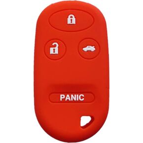 Rpkey Silicone Keyless Entry Remote Control Key Fob Cover Case protector Replacement Fit For Acura TL Honda Accord CR-V Civic Insight Odyssey Pilot Prelude S2000 KOBUTAH2T A269ZUA101(gules)