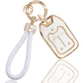 For Tesla Key Fob Cover, Soft TPU Protection Key Fob Case Compatible with Tesla Model S Model 3 Model Y Cute Car Key Accessories