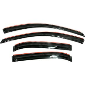 Auto Ventshade [AVS] In-Channel Ventvisor / Rain Guards | Fits 2019 - 2021 Nissan Pathfinder- Smoke, 4 pcs. | 194266