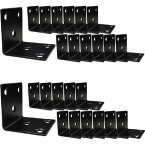XHMXE 10 Pcs Raised Garden Bed Corner Brackets, 8 Inch Stainless Steel L Angle Bracket, Heavy Duty Corner Brace for Wood Furniture,DIY Flower or Vegetable Garden