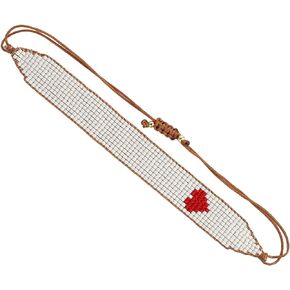 KELITCH Heart-Shaped Wrap Bracelet Miyuki Beads Friendship Bracelet Punk Bracelets Jewelry
