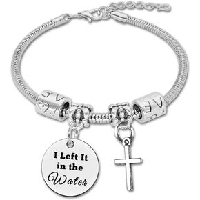 Baptism Gift for Teens Christian Bracelet First Baptism Gift for Women Men Faith Gifts for Girls Birthday Gifts for Daughter Granddaughter Religious Gifts for Friend Christmas Gifts for Sister Son