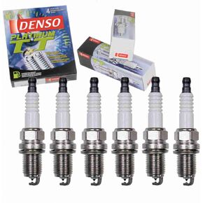 6 pc DENSO Platinum TT Spark Plugs compatible with Lexus ES330 3.3L V6 2004-2006