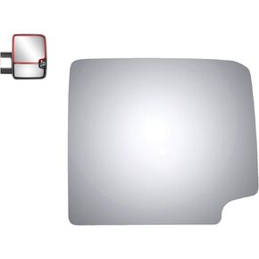 Mirror Glass fit for Chevy GMC C/K Pickup Tahoe Blazer Silverado Sierra Yukon Avalanche Escalade Passenger Side (Upper Flat)