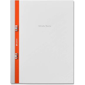 SlideNote made in Tokyo, Japan 2 Functions of Files and Notebooks One-Touch Mechanism Holeless Paper A4 Size Revolutionary Stationery (Dark Gray) in Saudi Arabia