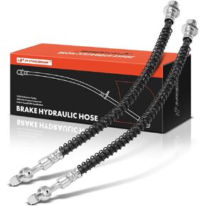 A-Premium Rear Driver and Passenger Outer Side Brake Hydraulic Hose Compatible with Select Land Rover Models - Discovery 1999-2004 - Pack of 2